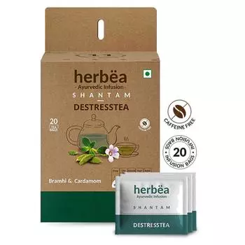 Трава ДЕСТРЕССТЕА | Шантам (Помогает расслабить ваш разум), 20 чайных пакетиков