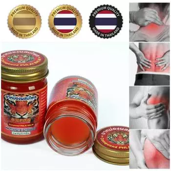 Травяной бальзам для лица Red Tiger Face, натуральный теплый массаж, облегчение боли в мышцах, 50 г x 1