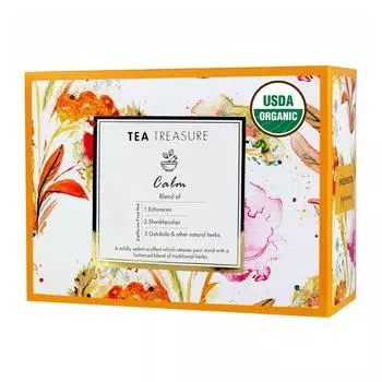 Травяной чай для спокойствия (18 пак, 2 г), Calm Tea, Tea Treasure
