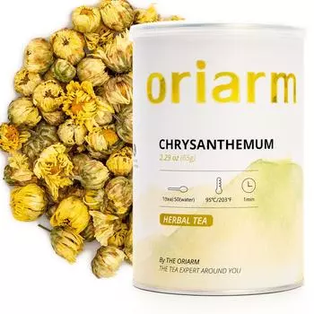 Травяной чай Китайский Тай Цзюй с бутонами хризантемы в банке 65г 65g