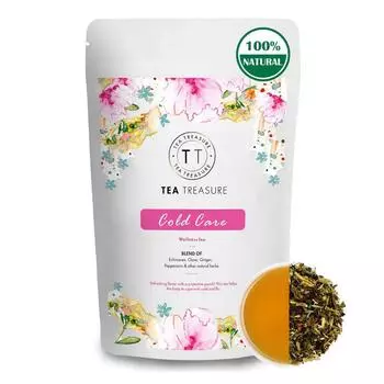 Травяной чай при простуде (100 г), Cold Care Wellness Tea, Tea Treasure