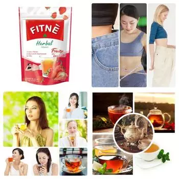 Травяной чай со вкусом клубники, 100% натуральные травы, 2,15 грамма, 12 пакетиков FITNE Thai Slim Diet