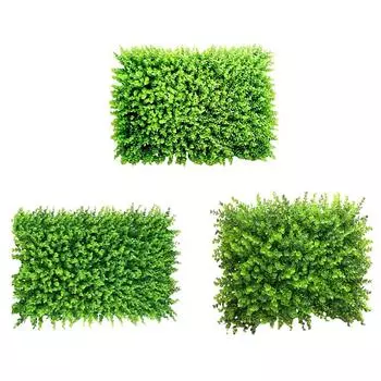Травяной искусственный газон, зеленая панель, настенная изгородь #1