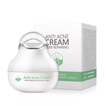 Травяной крем для лечения прыщей, восстановление кожи, увлажняющий, удаление шрамов от прыщей, удаление масла, контроль сужения пор, отбеливание, 8 г 8g