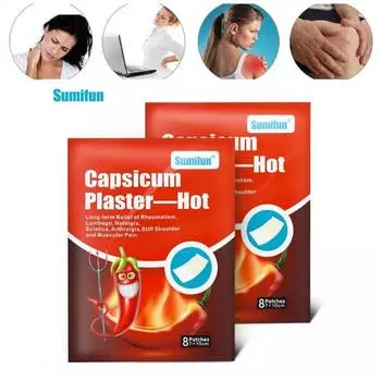 Травяной обезболивающий пластырь для мышц шеи, спины, ног, рук, плеч, талии, боли, облегчения боли, кроваво-красный, чили, горячий, теплый