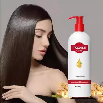 Травяной женьшень Укрепляющий кондиционер для волос с маточным молочком Рост волос Средства для лечения кожи головы Кремы Гели и лосьоны для волос L белый