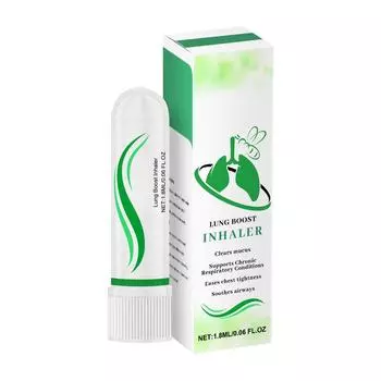 Травяные назальные ингаляторы от заложенности носа и давления в пазухах облегчают дыхание с помощью назальных отсасывающих палочек 1,8 мл One Size белый