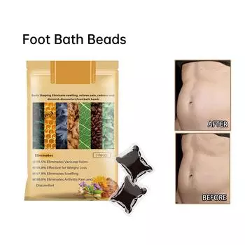 Травяные шарики для ванночек для ног, шарики для ванночек для ног, ежедневный уход за ногами, питание для ног, шарики для ванночек для ног 10 мл / 7 шт. One Size жёлтый