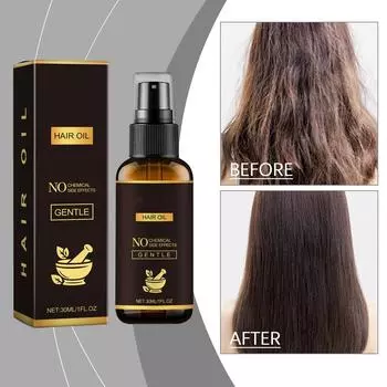 Травяные спреи для ухода за волосами Питают волосы, делая их гибкими Ароматными Крепкими Жесткими Против шелушения Эластичными и прямыми Локонами Питают кожу головы 30 мл One Size