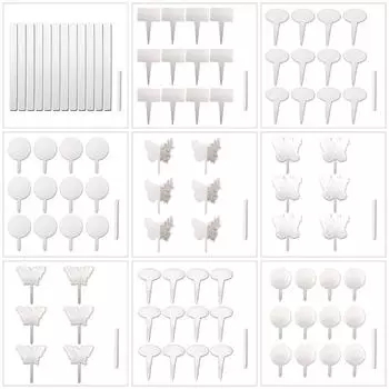 Травы Знаки Растения Этикетки Листы Маркер Набор Акриловый Цветочный Горшок Садовое Украшение