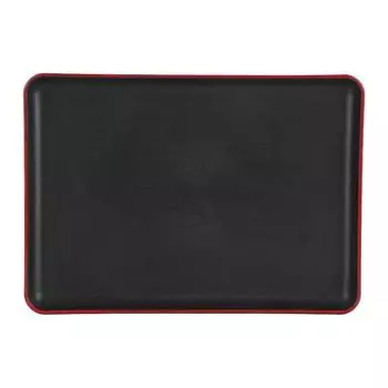 Tray Wood Grain Imitation Rectangular Acrylic Plastic Tray for Fast Food Hotel Home Restaurant692