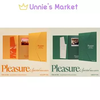 TREASURE [PLEASURE] Специальный мини-альбом (ЖЕЛТЫЙ ВЕРС. / СИНИЙ ВЕРС.) + Бесплатный подарок YELLOW VER.