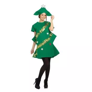 Tree Christmas Adult Skirt Cosplay Men Women Costume Outfits Christmas Set Party Female-S