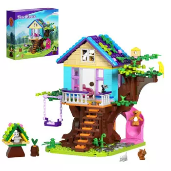 Tree House Blocks Assembly Kit Toy Toy Set Gift for Boys and Girls Children Adults Popular Birthday Gift DIY Handmade Gift Playing in a Tree House For