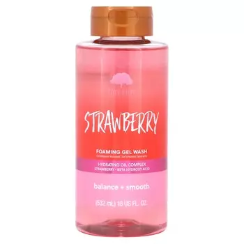 Tree Hut, Пенящийся гель для умывания, клубника, 18 жидких унций (532 мл)