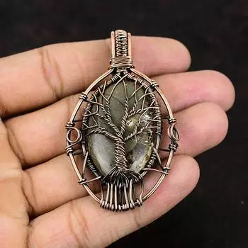 Tree Of Life Septarian Pendant Gemstone Jewelry Copper Wire Wrapped Pendant Antique Jewelry Gift For Mother Septarian Jewelry Gift For Women