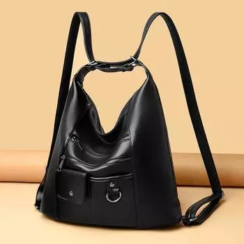 Трехцелевая сумка, новый стиль, модная повседневная женская сумка, универсальная сумка через плечо, рюкзак