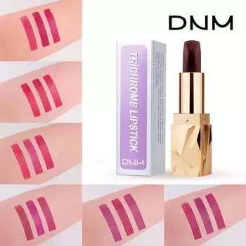 Трехцветная губная помада DNM с антипригарным покрытием, трехсторонняя черная губная помада, меняющая цвет Яркая цветная губная помада