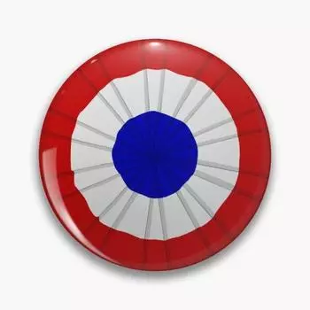 Трехцветная кокарда с французским флагом, мягкая пуговица, металлическая забавная одежда, шляпа, декор, мультяшная брошь, милый значок, воротник, булавка с отворотом, креативный