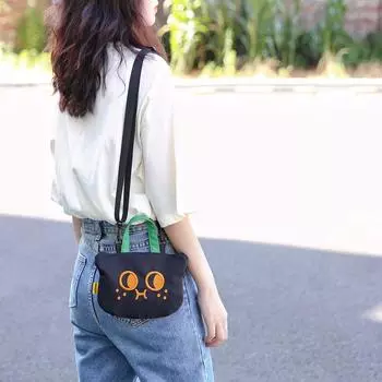 Трехцветная лоскутная сумка-кроссбоди для котят - Милая, универсальная маленькая летняя сумка для женщин