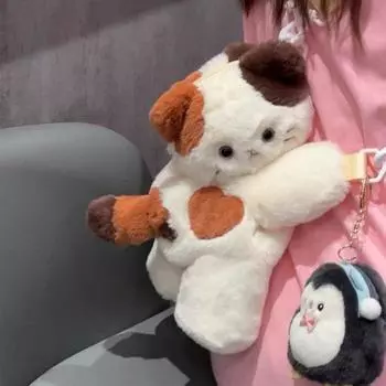 Трехцветная сумка для кошек, сумка-мессенджер, сумка для кукол One Size жёлтый