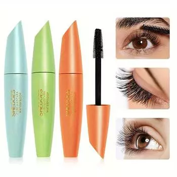 Трехцветная тушь для ресниц Водостойкая объемная тонкая долговечная быстросохнущая тушь без ореола оранжевый