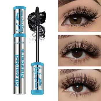 Трехцветная тушь для ресниц Водостойкая Стойкая Подкручивающая Удлиняющая Тушь для ресниц Легко удаляемая Красота розовый