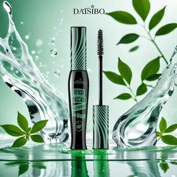 Трехцветная тушь для ресниц, водостойкая, против пота, холодный черный, натуральная плотная, удлиненная, не размазывающаяся, подкручивающая тушь для ресниц, косметика зелёный