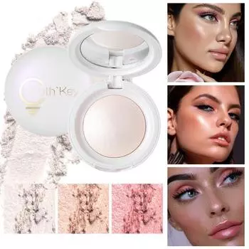 Трехцветные маленькие шариковые монохромные яркие лиофилизированные компактные трехмерные жемчужные тени для век тени для носа скульптурирующие блестки