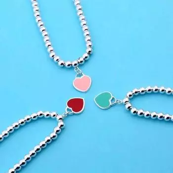 Трехцветный браслет из стерлингового серебра S925 с изображением европейской и американской пары