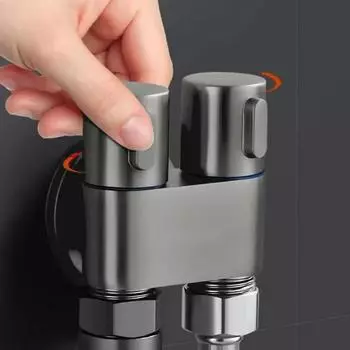 Трехходовой клапан, смеситель, туалет, стиральная машина, аксессуары для ванной комнаты, регулирующий водяной клапан 1/2 b чёрный