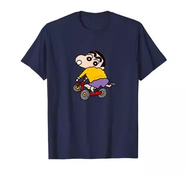 Трехколесный велосипед Crayon [Манга] Футболка Shin-chan Shin-chan синий