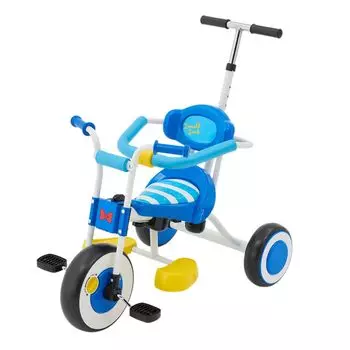 Трехколесный велосипед EC Ides Disney с подставкой для ног, безопасный проход для малышей SG [официальный ограниченный выпуск] Шаг, стержень, перекладина, стандарты, дети, (Дональд)