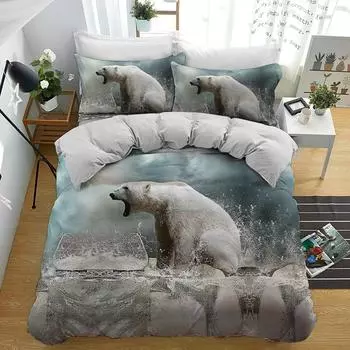 Трехкомпонентный комплект для цифровой 3D-печати quilt cover 135 * 200 * 1 pillowcase 50 * 75 * 1
