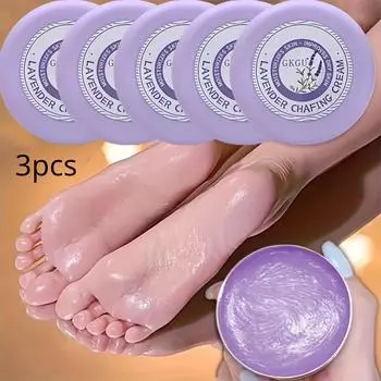 Трехкомпонентный крем для рук и ног глубоко увлажняет, питает и защищает огрубевшую кожу рук и ног, подходит для всех типов кожи. 3pcs фиолетовый