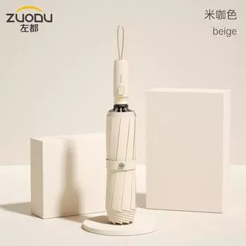 Трехкратный прозрачный зонт из десяти костей для мужчин и женщин, ветрозащитный и водонепроницаемый складной зонт фиолетовый