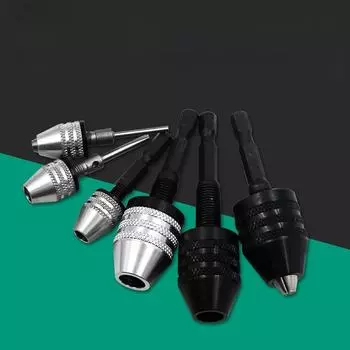 Трехкулачковый самоцентрирующийся патрон для спиральных сверл, принадлежности для небольших серий электрических шлифовальных машин. 0.3-8mm чёрный