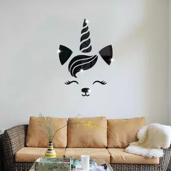 Трехмерная 3D креативная симпатичная самоклеящаяся наклейка на стену из акрила для детской комнаты, спальни в скандинавском стиле