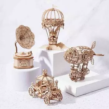 Трехмерная головоломка Diy, собранная вручную модель игрушки, креативный комплект для украшения, 3D деревянная головоломка