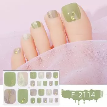 Трехмерная наклейка на ноготь ноги 3D имитация страза на ноготь ноги наклейка для ногтей водостойкая и долговечная отбеливающая наклейка на ноготь ноги полная наклейка