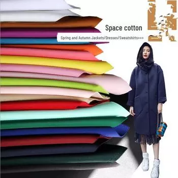 Трехмерная плотная хлопковая трикотажная ткань с пузырьковым слоем и четырехсторонней растяжимостью