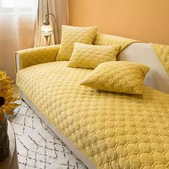 Трехмерная резная плюшевая зимняя утолщенная подушка для дивана, модная простая нескользящая подушка для сиденья 70*70cm