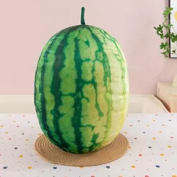Трехмерная сферическая имитация фруктов Большая подушка-арбуз Плюшевая игрушка Летняя кукла Кукла Детский подарок 13cm0.07kg