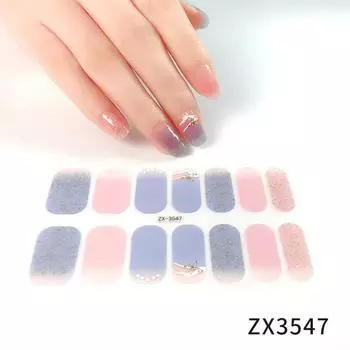 Трехмерная водонепроницаемая самоклеящаяся пленка для гель-лака без запекания, полная наклейка, весенне-летняя пленка для ногтей, бумага для пленки для ногтей