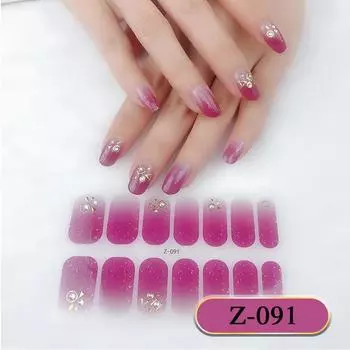Трехмерная водостойкая и необжигаемая гель-лак для ногтей, пленка для ногтей, простой стиль, высококачественная пленка для дизайна ногтей, бумажная наклейка для ногтей Z078