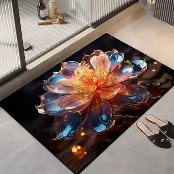 Трехмерный коврик из диатомовой грязи, впитывающий грязь и грязный туалет, нескользящий коврик для ванной комнаты, легко чистится, новый коврик для ног 40 * 60cm