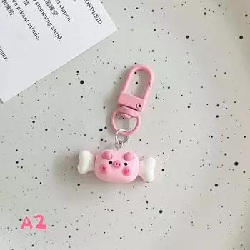 Трехмерный новый мультяшный милый розовый брелок в виде свиньи, кавайная кукла-поросенок для женщины, сумка, кулон, ювелирное изделие, студенческий подарок A2