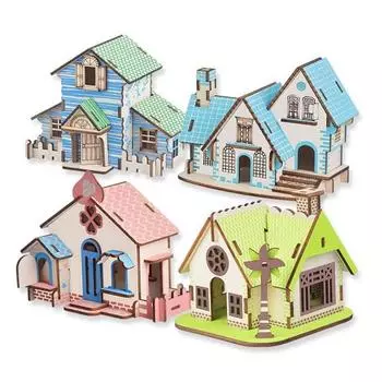 Трехмерный пазл Woody European House G Set Korea 3d Puzzle