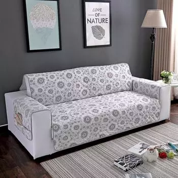 Трехмерный резной, устойчивый к царапинам, водонепроницаемый и противоскользящий встроенный защитный чехол для диванной подушки для домашних животных 53*190