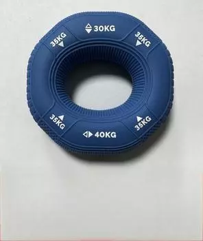 Трехпозиционное силовое кольцо для рук Тренажер для силовых упражнений Оборудование для домашнего фитнеса One Size синий